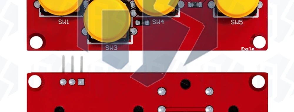AD Keyboard Simulate Five Key Module Analog Button for arduino Sensor Expansion Board