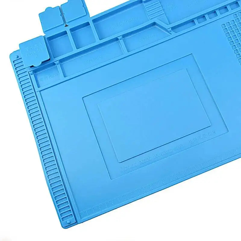 Welding Mat Heat Insulation Working Pad Silicone Soldering Mat Soldering Work Station Pad for Phone Welding Repair Tool