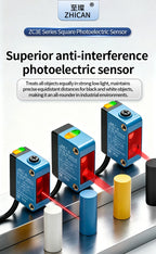 ZHICAN ZC3E Background Suppression Laser Photoelectric Sensor Adjustable Distance Diffuse Reflective Detection Switch