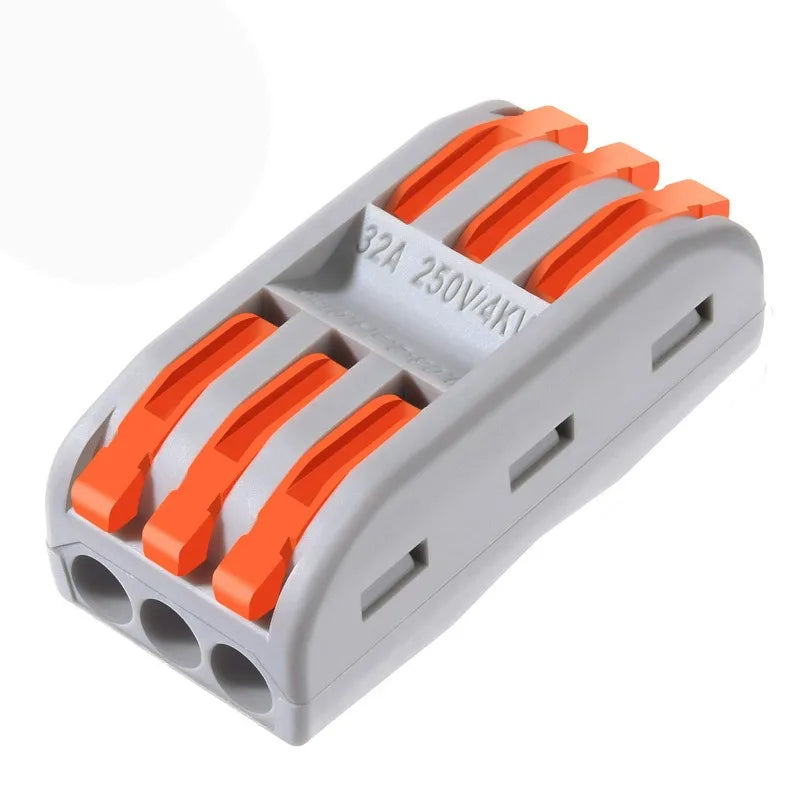 Quick Wire Connectors Multi-circuit Splicing Butt Fast Electrical Connector Universal Push-in Lever Nuts Cable Terminal Block