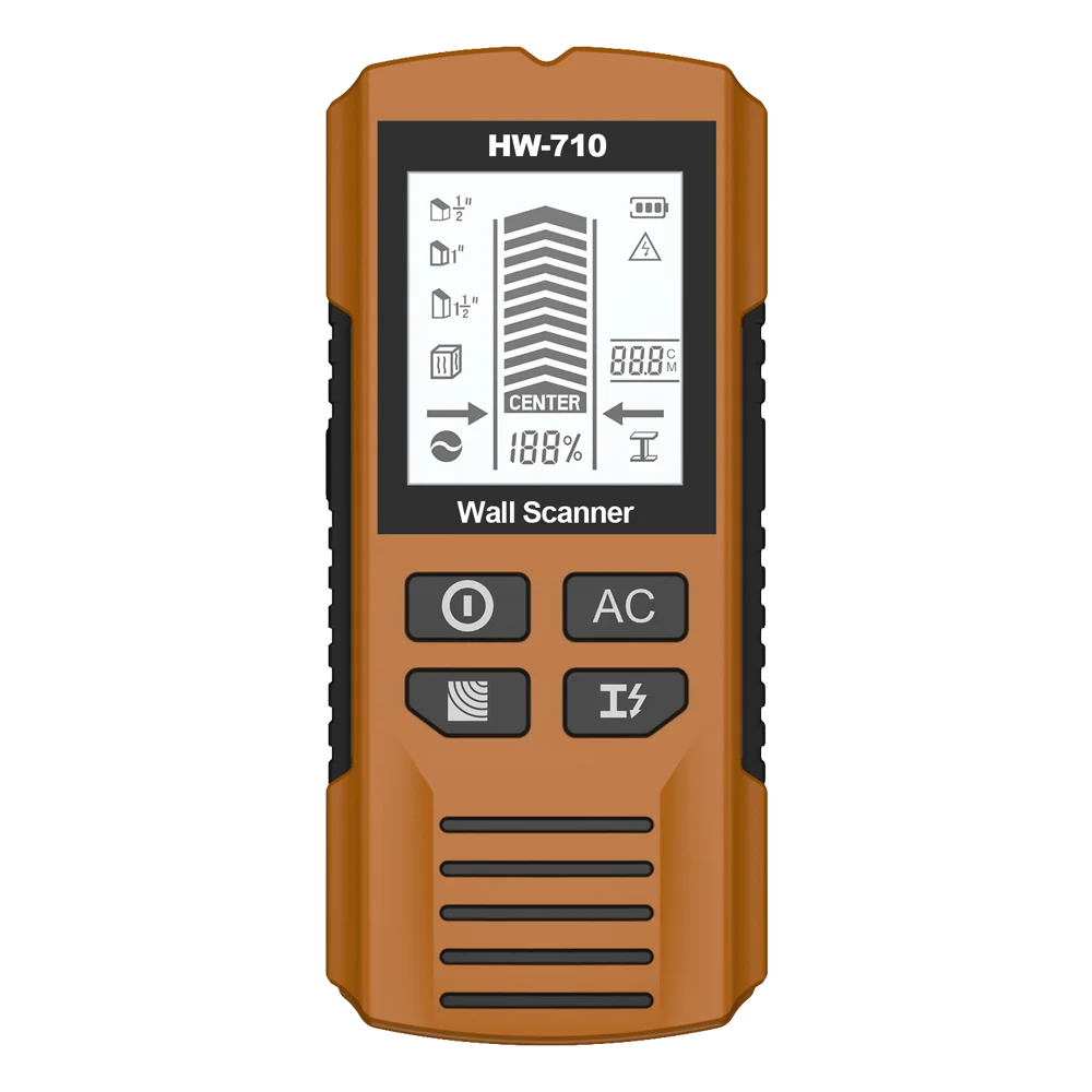 6 in 1 Wall Metal Detector Depth Wall Stud Finder Metal Wood Studs AC Voltage Live Wire Detect Wall Scanner Electric Box Finder