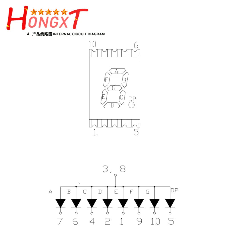 (20PCS)0.2 inches 7 Segment SMD LED Display Nixie tube RED GREEN BLUE WHITE 1 Bit Digital Tube Plastic Metal digital display