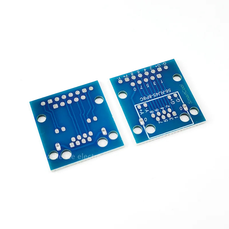 RJ45 Network Port Adapter Test Board Horizontal 8p Crystal Head Female Socket Circuit Board with Light