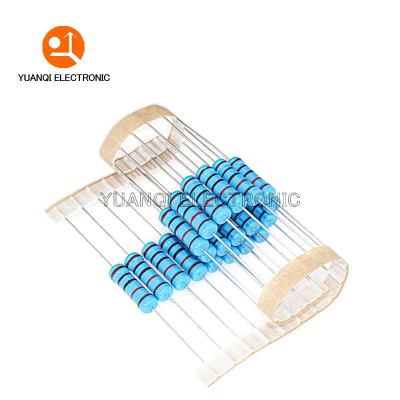 20pcs 2W Metal Film Resistor 1% 1R-2.2M 0.1 0.22 15 150 200 240 300 510 680 1K 1.5K 2.4K 7.5K 10K 33K 220K 330K 680K 1M ohms