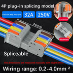 Male Female Docking Mini Quick Wire Connector Universal Compact Electrical Wiring Connectors Push-in Conductor Terminal Block