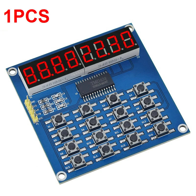 TM1637 4 Bits / TM1638 / 74HC595 8 bit Digital LED Display Module 7 Segment 0.36Inch Clock RED Anode Tube Four Serial Driver