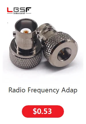 BNC female to SMA female disc BNC/SMA-KK is suitable for Motorola walkie-talkie antenna adapter