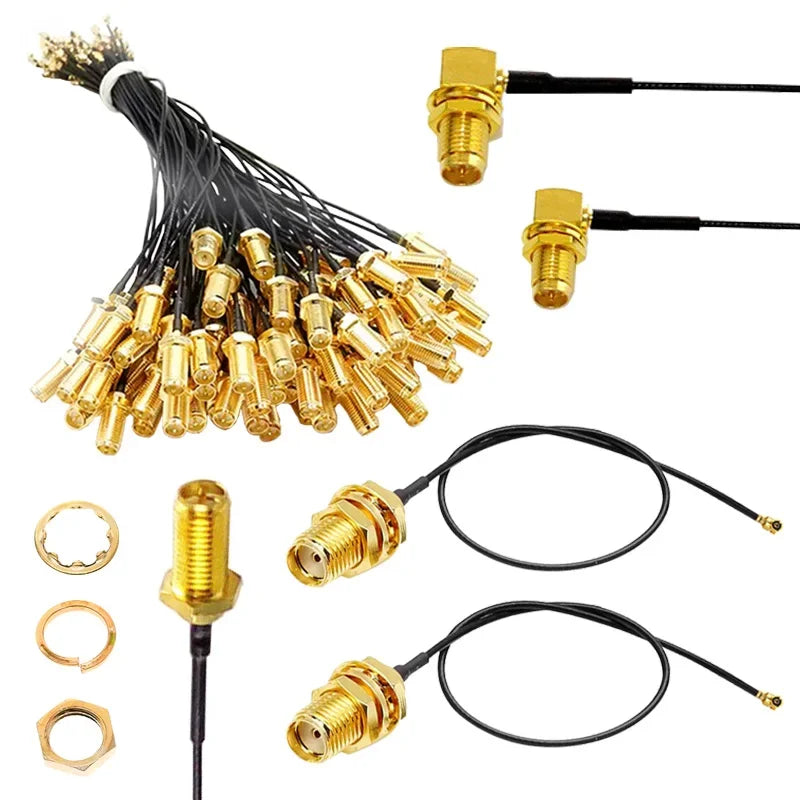 2/4/8PCS 1.13 Cable SMA Female Connector To UFL/U.FL Low Loss Cable To (RP)SMA Pigtail WiFi Antenna Extension Cable
