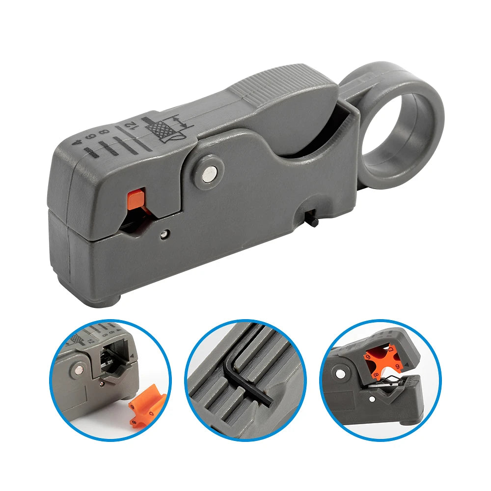 RJ45 RJ11 RJ12 Computer Network Repair Tool Kit LAN Cable Tester Wire Cutter Screwdriver Pliers Crimping Maintenance Tool Set