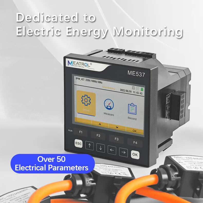 Ethernet Modbus TCP Three Phase Power Quality Analyzer ME537 32GB Data Logger Rogowski Coil Electric Energy AnalyzerAR