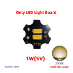 1-20 Pcs Mini LED Light Board DC 5V 1W SMD5730 3000K Warm/White 6000K 20mm Aluminum Plate Lamp Beads and USB Switch Cable On/Off