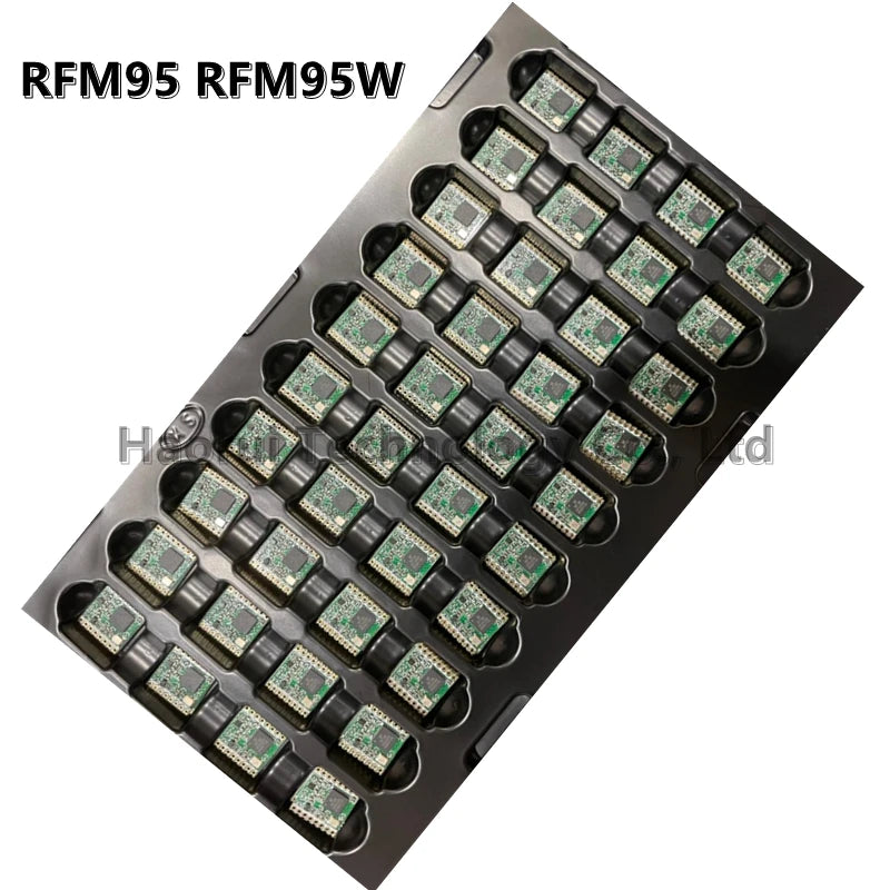 (5pcs) Original RFM95 RFM95W 868Mhz 915Mhz DSSS spread spectrum wireless transceiver module 20dBm 100mW SX127 SMD lora module