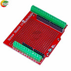Proto Screw Shield PCB Expansion Board for Arduino Open Source Reset Button for Breadboard 3.81 Terminal Double-sided Solder DIY