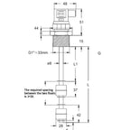 Reed Switch Liquid Level Sensor Stainless Steel Float Level Switch (Water/Oil Level Gauge)