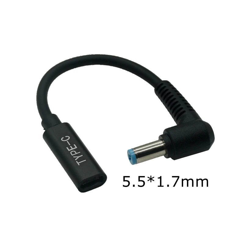 USB Type C USB C Laptop Charger Power Adapter Converter Female To 5.5*2.5 4.5*3.0 4.0*1.7mm 7.9 Dc PD Fast Charging Plug Jack