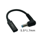 USB Type C USB C Laptop Charger Power Adapter Converter Female To 5.5*2.5 4.5*3.0 4.0*1.7mm 7.9 Dc PD Fast Charging Plug Jack