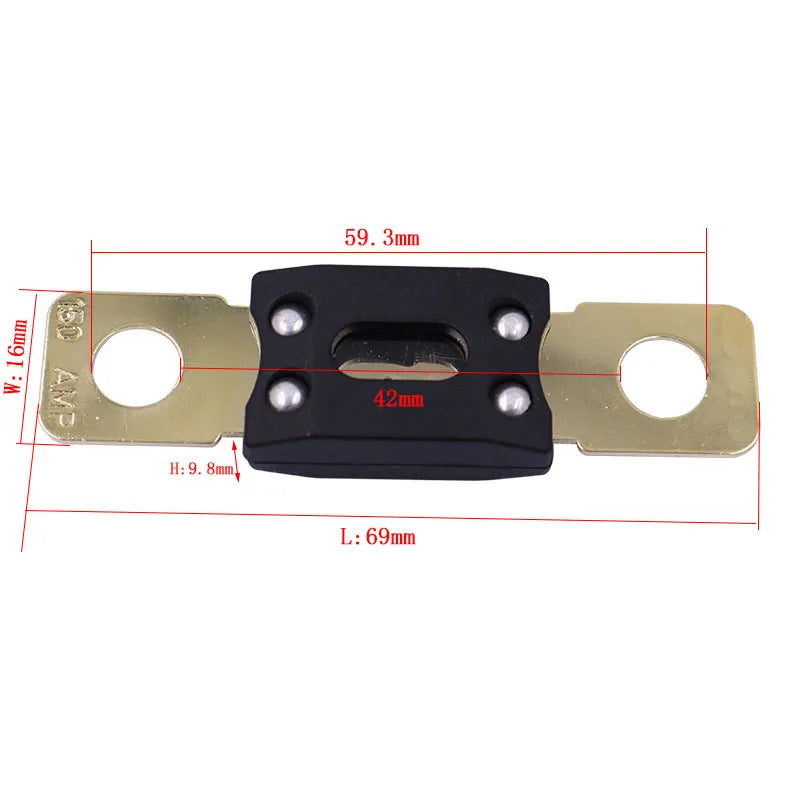1PC ANM Bolt-on blade fuse 60A 80A 100A 125A 175A 150A 200A 250A 300A 350A 400A Car Boat Motorcycle Blade Fuses