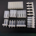 10sets CH5.08 2P/3/4/5/6Pin  5.08mm/0.2in Pitch Straight Vertical Male Pin Header Wafer + Terminal+Housing Socket Connector