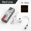 DC5V USB Laser Positioning Light Flexible Gooseneck Magnetic Base Red Line Cross For Sewing Cutting Quilting Machine Accessories