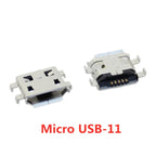 20pcs Micro USB 5 Pin SMT Socket Connector Type B Female Placement DIP SMD USB Charging Adapter Connectors Plug