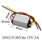 24V to 12V 2A -5A Power Buck Converter Voltage Transformer Waterproof Regulator Reducer Module Power Supply DC Buck Converter
