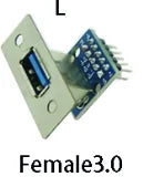 1pc MICRO MINI 5P 4P 9P 10P  type-c USB To Dip Female B-type Square Interface Printer Mike PCB Converter Adapter Breakout Board