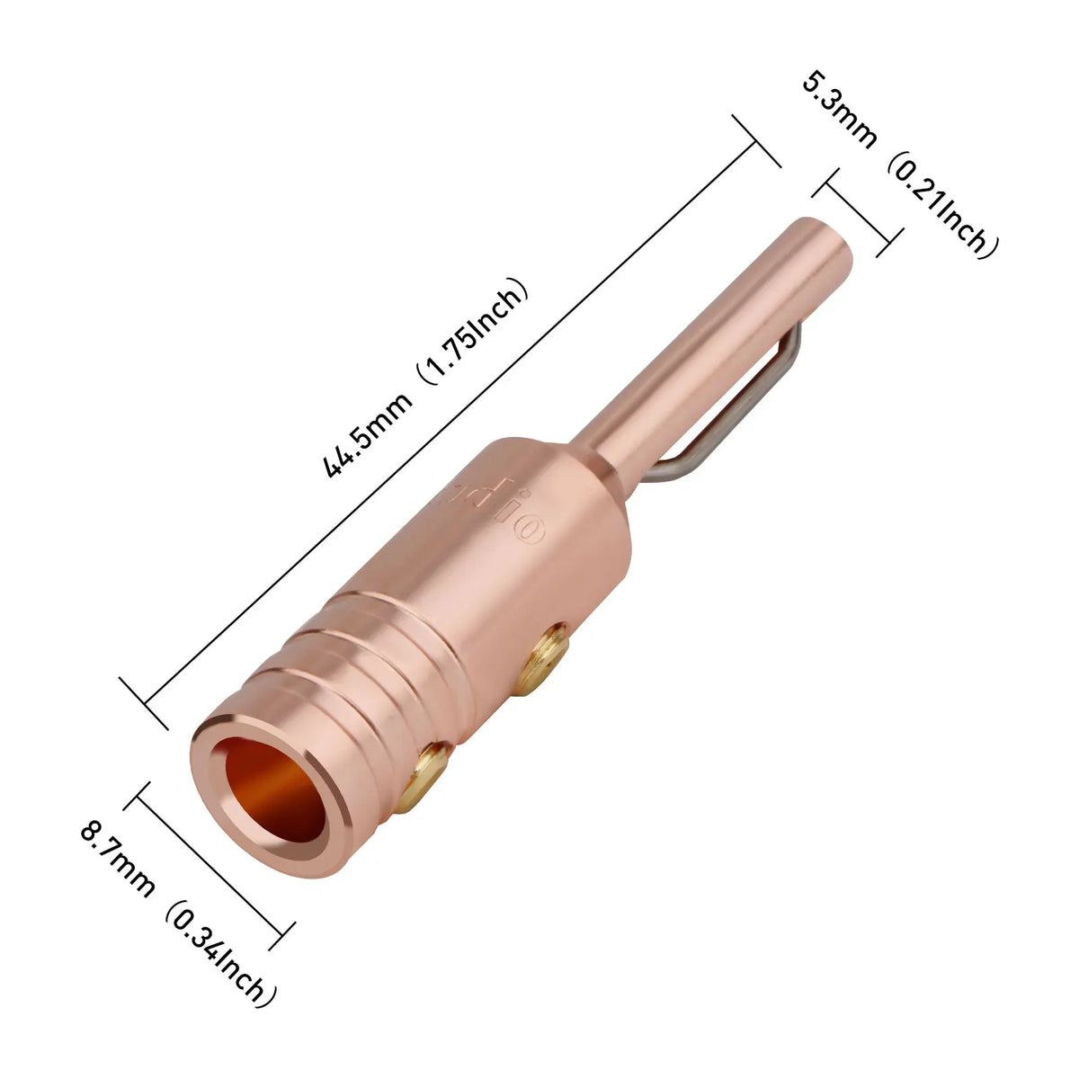 4Pcs Monosaudio Top Selling B80 Pure Copper/Gold/Rhodium Plated Banana Plug Hi-end Grade Adapter Connector Terminal Jack