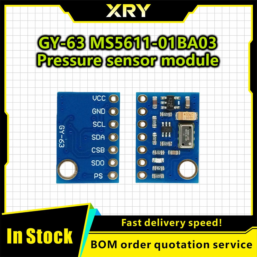 XRY MS5611-01BA03 Precision Pressure Sensor Module MS5611 GY-63 Height Sensor Module for Arduino
