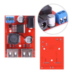 LM2596 LM2596S Dual USB DC-DC 9V 12V 24V 36V to 5V 3A Step Down Buck Converter Board Car Charger Solar Power Supply Module