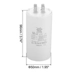 CBB60 8uf-100uf Running Capacitor AC 450V 4 Pins 50/60Hz Double Insert Cylinder Bottom for Air Conditioning Water Pump Fan Motor