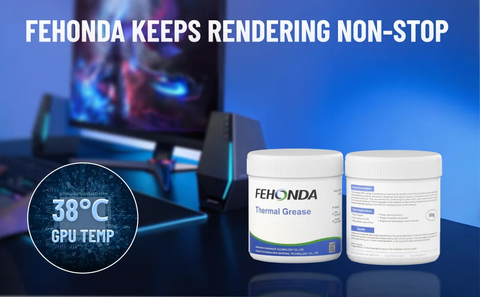 FEHONDA TG-8 Thermal Paste 8.5W/m.K High Performance Thermal Grease Thermal Conductive Silicone Grease for Game CPU GPU Cooling
