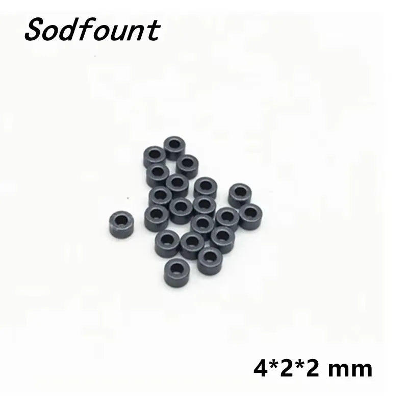 100pcs Hollow Ferrite  Hole Beads 3.5*3*1.5  4*2*2 mm anti-interference  Cores EMI Filter Ring Nickel Zinc  Through Flux