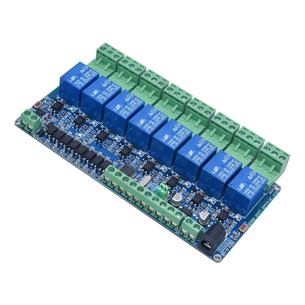 5V 12V Modbus Rtu 4 8 channel Relay Module RS485 TTL Communication 4 8 way Input Relay Module