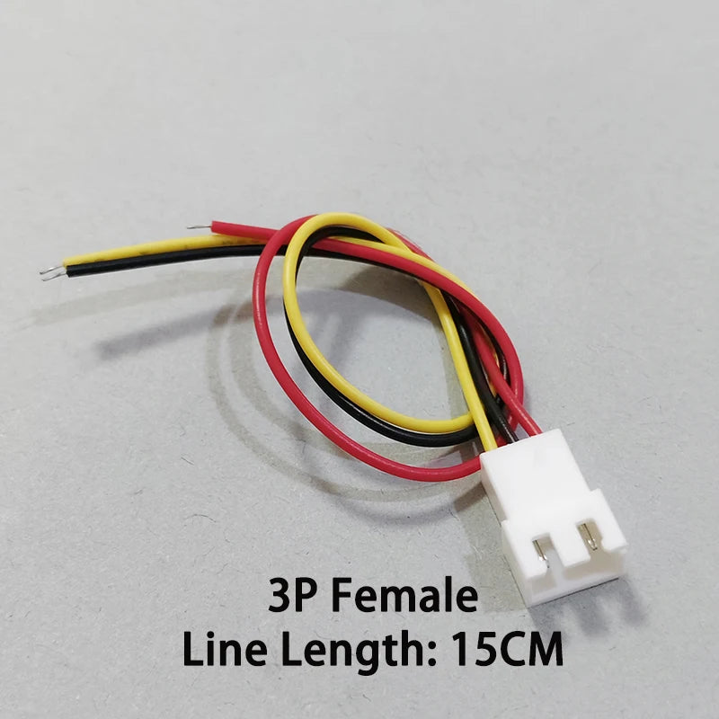 10PCS XH2.54mm 2P 3P 4P 5P 6P Male Female Plug Connector 2.54mm Pitch With 15cm Wire Cable Battery Charging Cable