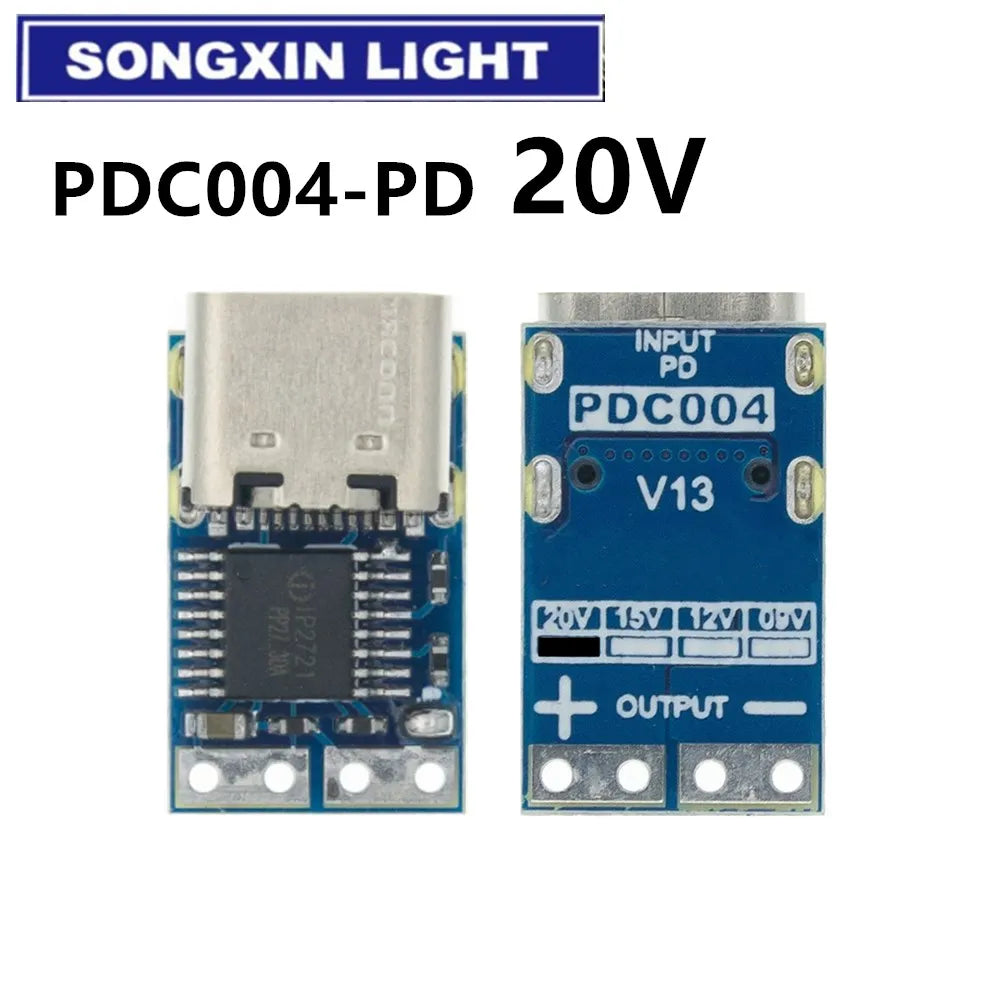 Type-C PD decoy module PD2.0 PD3.0 to DC DC trigger extension cable QC4 charger 9V 12V 15V 20V Fast Quick Charger PDC004