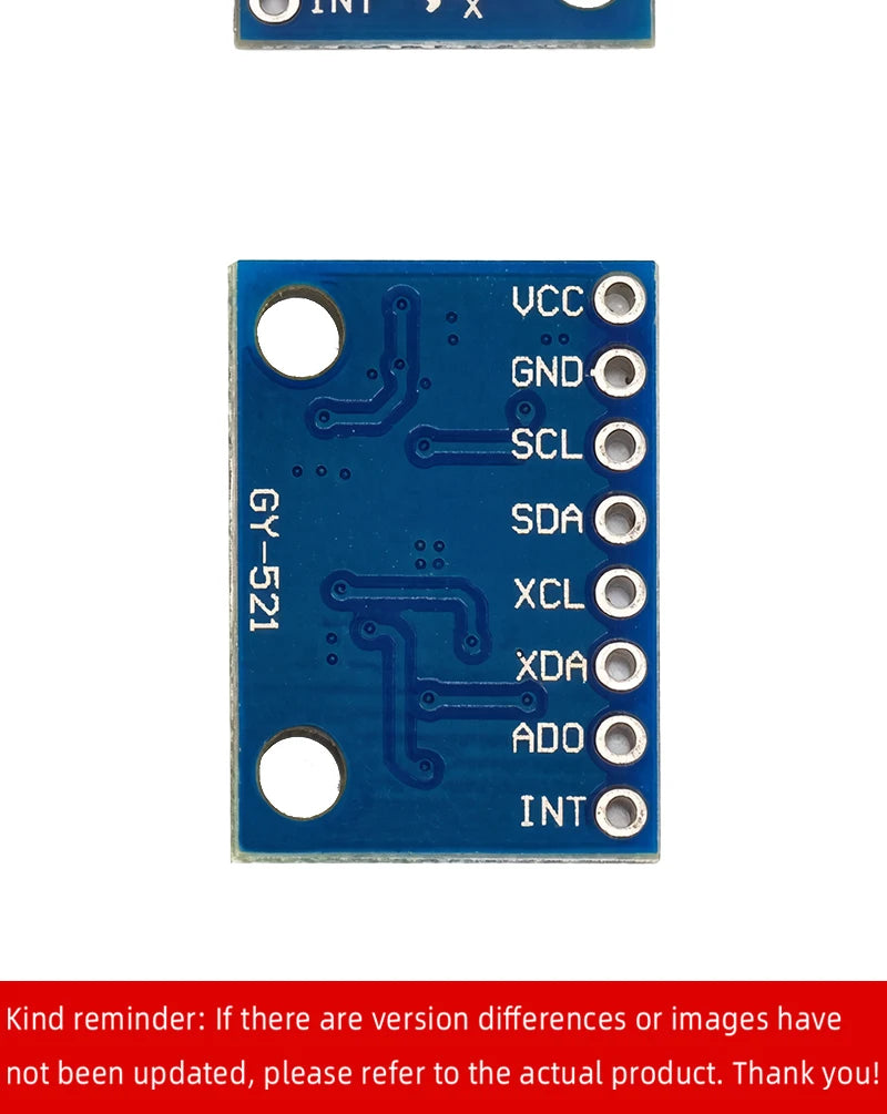 GY‑521 MPU‑6050 Three‑Axis Accelerometer Gyroscope Sensor Module 6DOF 3‑Axis Acceleration Gyro Sensor for Arduino