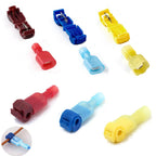 10/20/60/100Pcs T-Tap Connectors Quick Electrical Cable Connector Snap Splice Lock Wire Terminal Waterproof Crimp Wire Terminals