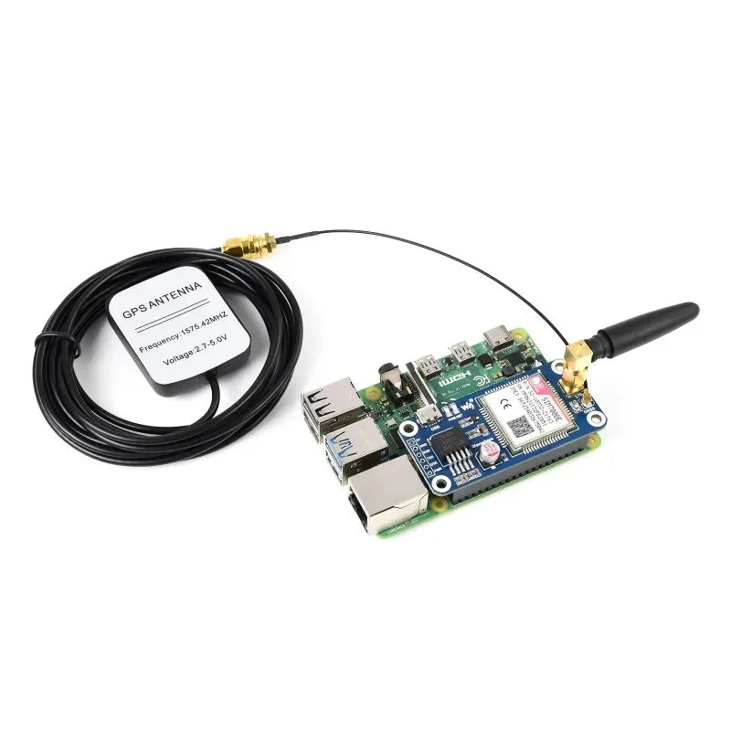 SkyDElWaveshare SIM7000E NB-IoT / Cat-M / EDGE / GPRS HAT For Raspberry Pi, GNSS, For Europe, Africa, Australia, Southeast Asia