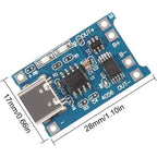 10pcs 5V 1A 18650 Lithium Battery Charging Board TP4056 Lithium Charging Mini/Micro USB Type C Charge Module With Protect