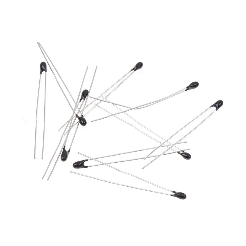 10pcs NTC Thermistor Thermal Resistor MF52A103F 3435 Thermistor B3435 NTC-MF52A-103F 10K Ohm 1% Temperature Sensor Wholesale