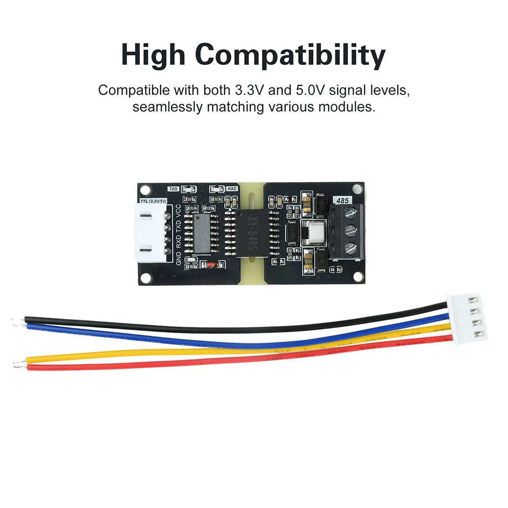 TTL to RS485 Converter Module with 16KV Isolation Voltage Automatic Flow Direction Control for Signal Conversion