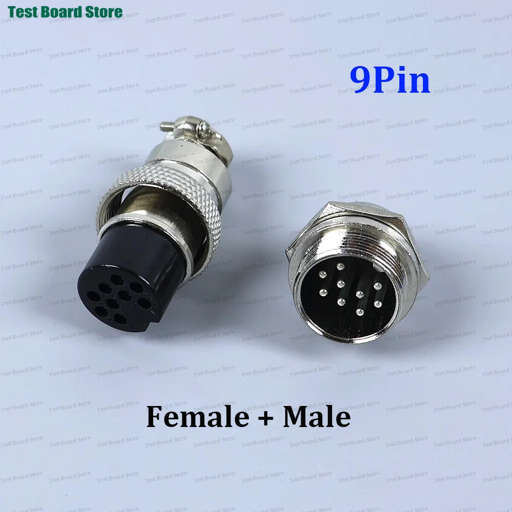 1/2/5Set GX20 Aviation Connector 2 3 4 5 6 7 8 9 10 12Pin Docking Aviation Male Female Plug Socket Waterproof Circular Connector