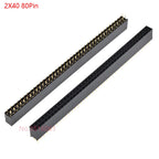 10PCS 2/3/4/5/6/7/8/10/12/16/20/40 Pin Single Row Straight Pin Female Header 2.54MM Pitch Connector Socket 2P/3P/4P/16P/20P/40P