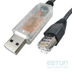 IFD6500 IFD6530 USB to RJ45 RS485 Data Upload Cable for Taiwan Delta IABU Drive Controller Config Program Cable