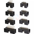 10Pcs Pitch 1.27mm 2.0mm 2.54mm Male Socket Straight IDC Box Headers PCB Connector Double Row DC3 Header DIP 6/10/20/26/34/40Pin
