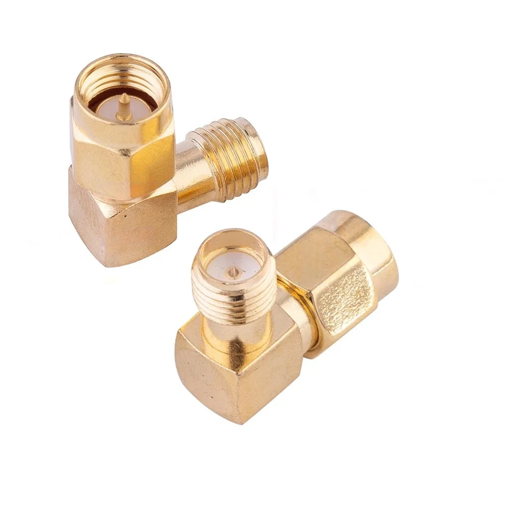 18Pcs Adapter SMA / RP-SMA to SMA / RPSMA Male Plug & Female Jack Straight & Right Angle RF Coaxial Connector