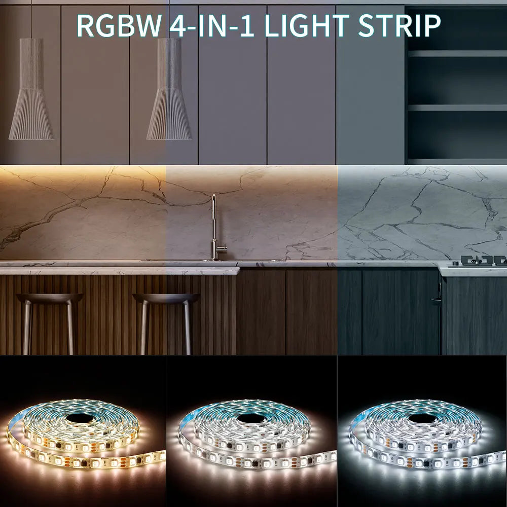 WS2814 Led Strip Light 4 in 1 Similar SK6812 RGBW Addressable IC WS2811 RGBWW RGBCW 5050 3PIN Led Lights IP30 65 67 DC12/24V