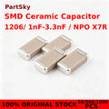 50/500/1000pcs 1206 NPO X7R SMD Ceramic capacitors 1000pF 1nF 1.2nF 1.5nF 1.8nF 2.2nF 2.7nF 3.3nF 50V 100V NEW ORIGINAL IN STOCK