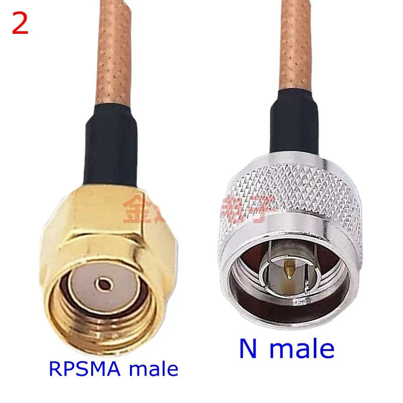 RG316 Cable N Male Female To SMA Male Female Extension Conncetor N Type L16 To RPSMA Crimp for RG-316 Low Loss Coax Copper Brass