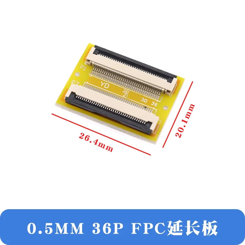 2Pcs FFC/FPC Flexible Cable Extension Board Adapter 0.5MM Pitch 4P/8/10/12/14/16/20/24/30/40/50/60/64Pin